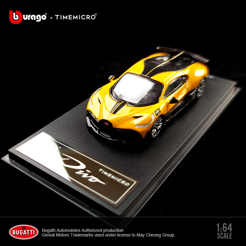Time Micro 1:64 Red Bugatti DIVO Diecast Model MODCOLS
