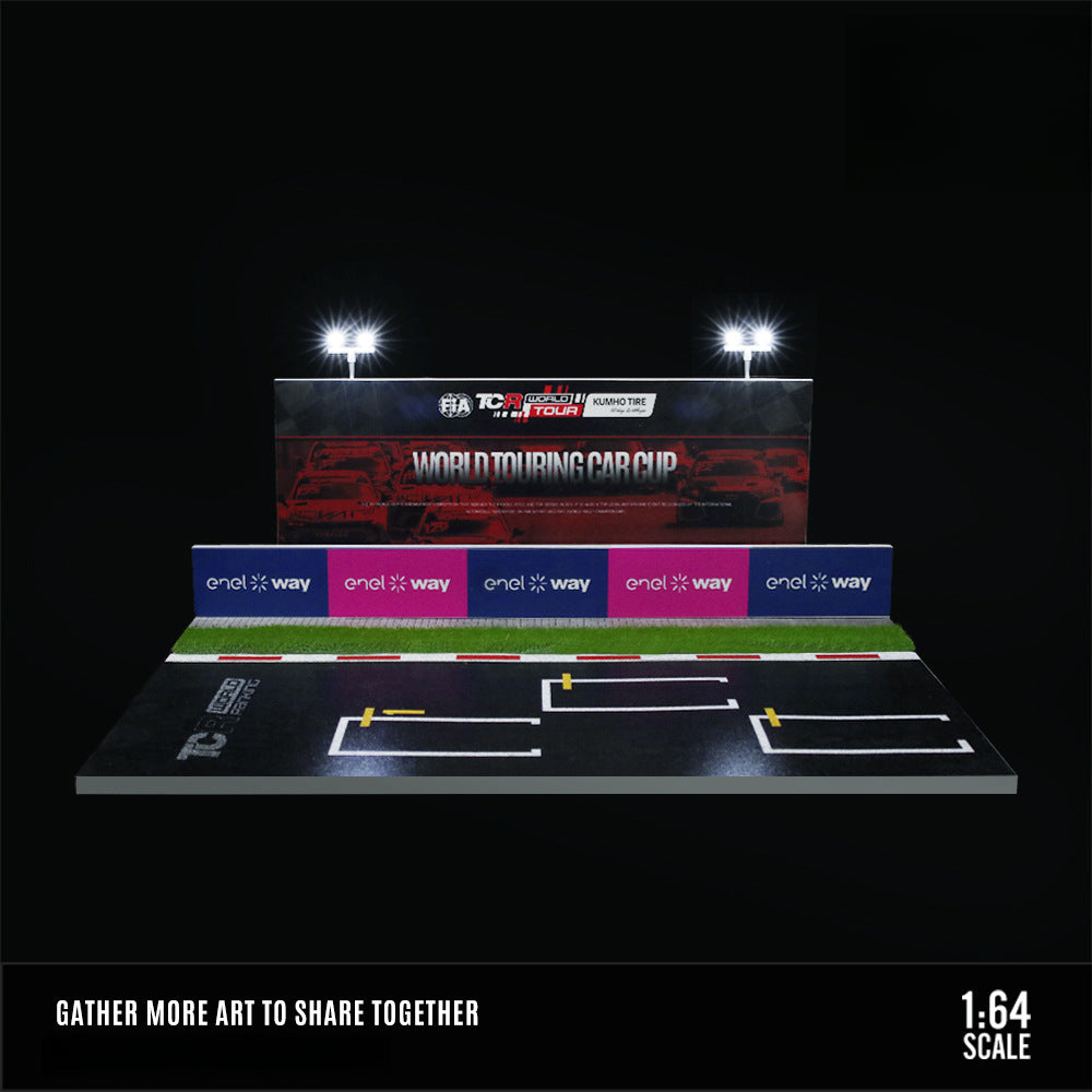 MoreArt 1:64 Le Mans Lighted Racing Diorama – Modular Garage Display MODCOLS
