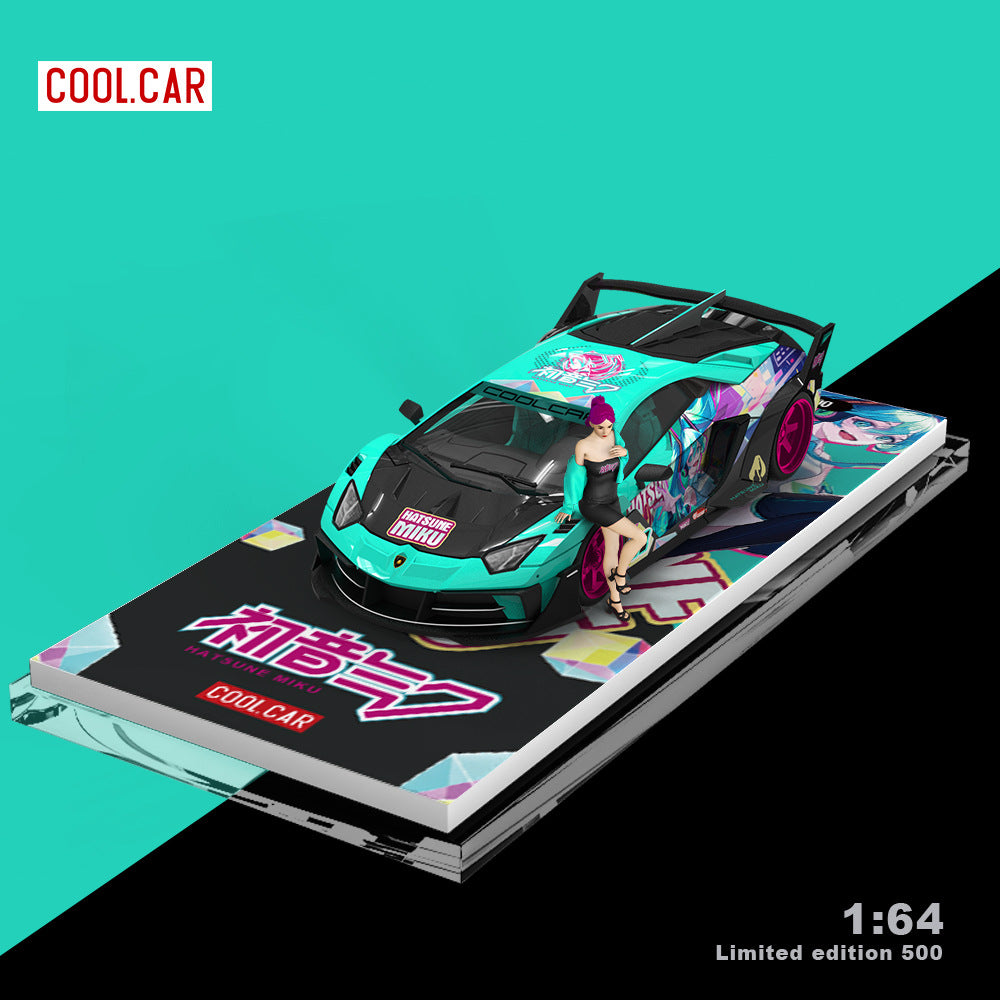 Cool Car 1:64 Lamborghini GTEVO Hatsune Miku Edition Diecast Model MODCOLS