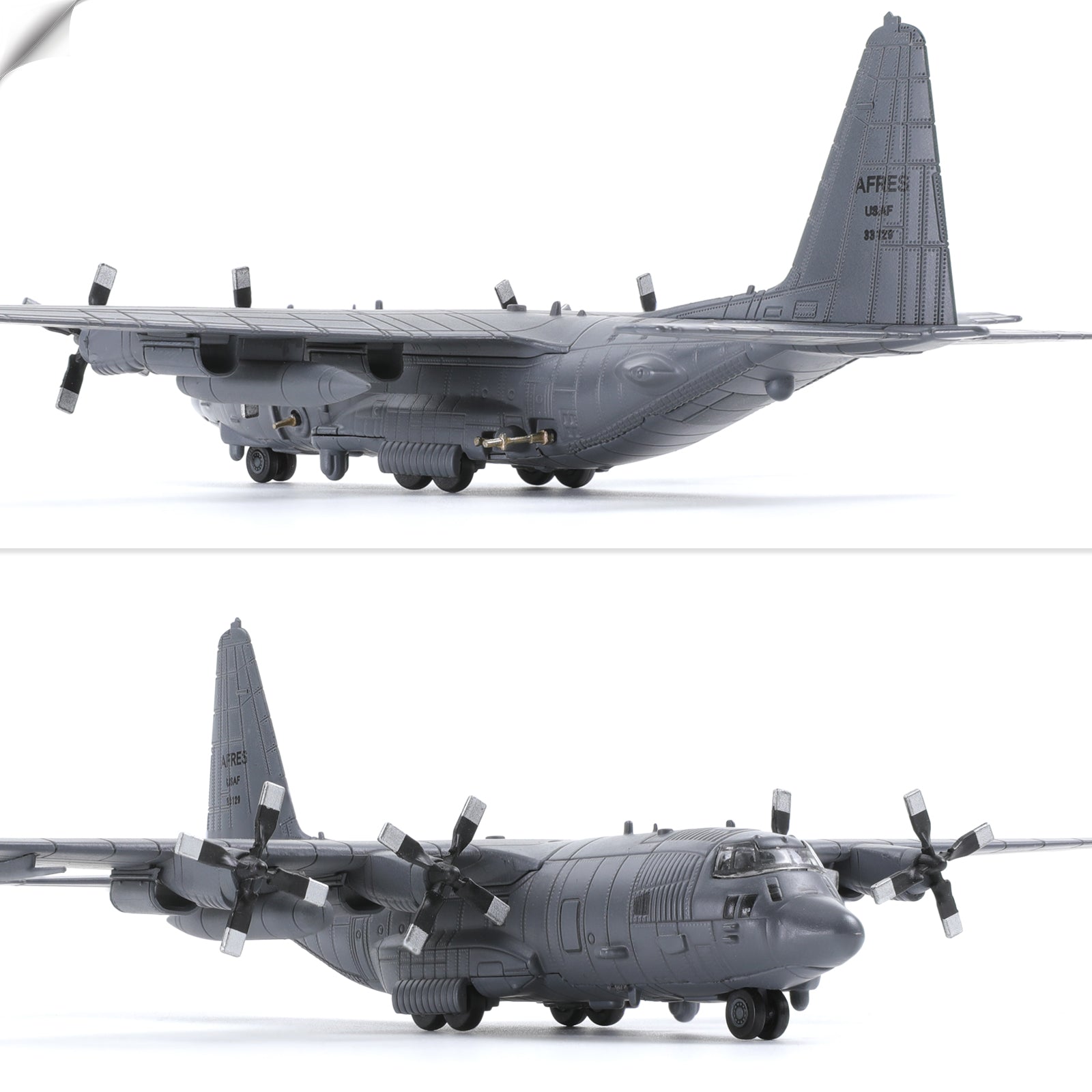 1/200 AC-130 Gunship Die-cast Aircraft Model with Stand