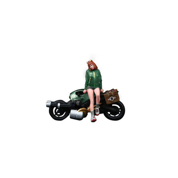MoreArt 1:64 Battle Girl Motorcycle Resin Figure Diorama Set MODCOLS