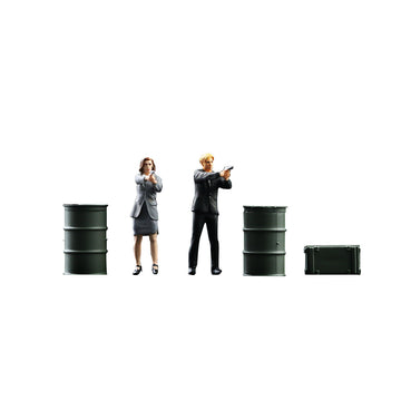 MoreArt 1:64 Cool Double Agent Figurine Set MODCOLS