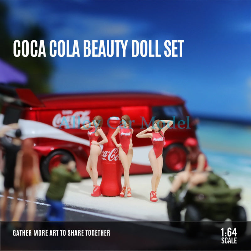 MoreArt 1:64 Coca Cola Girls Resin Figure Set for Diorama MODCOLS