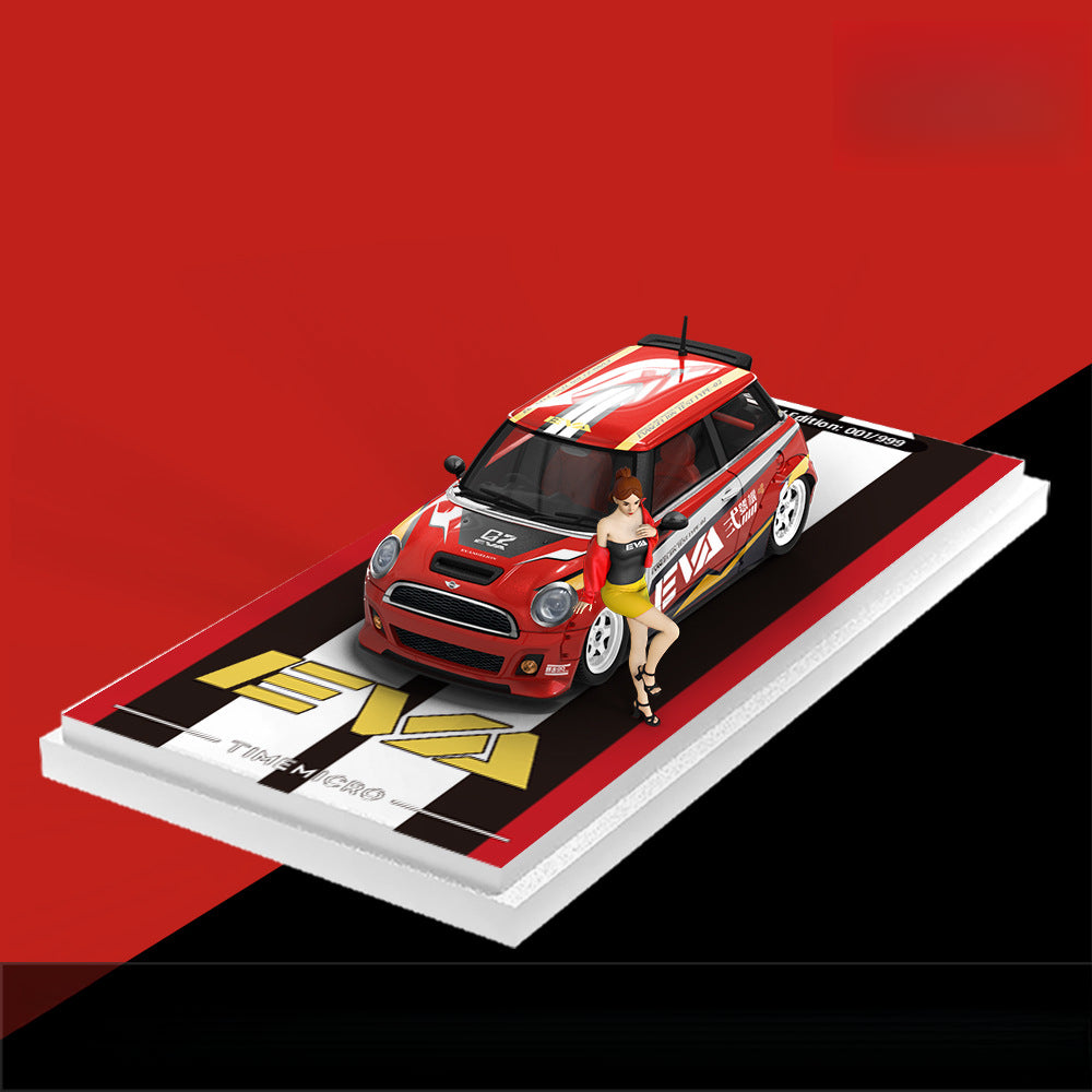 TIMEMICRO 1:64 MINI Cooper EVA Unit 01 & Unit 02 Diecast Model MODCOLS