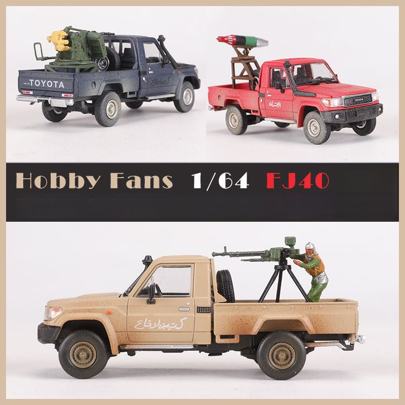 Hobby Fans 1:64 Toyota Land Cruiser LC79 War Pickup Diecast Model MODCOLS