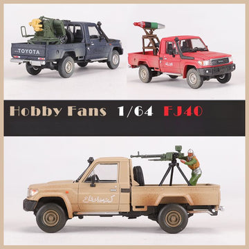 Hobby Fans 1:64 Toyota Land Cruiser LC79 War Pickup Diecast Model MODCOLS