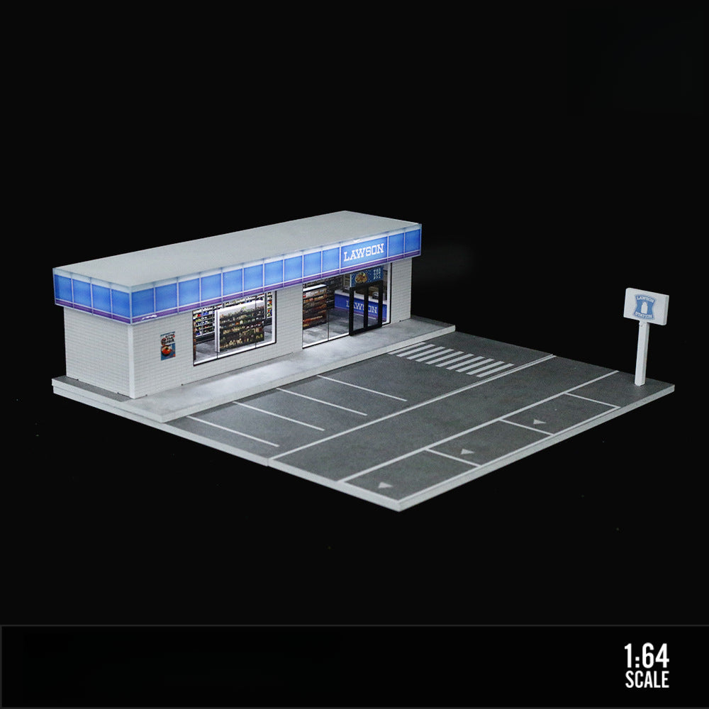 MoreArt 1:64 7 ELEVEN 711 Lawson Convenience Store Scene Model MODCOLS