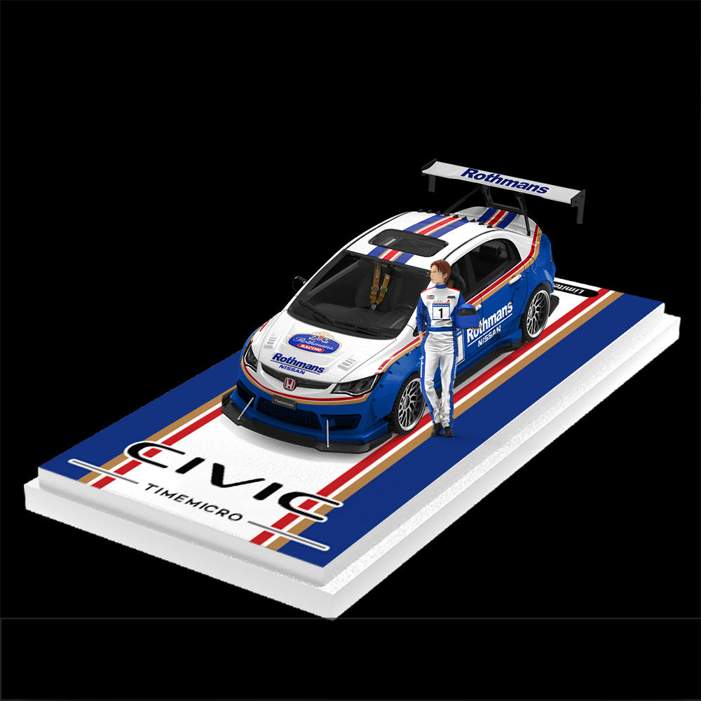 TimeMicro 1:64 Honda Civic Custom x Datsun & Liberty Walk Diecast Car MODCOLS