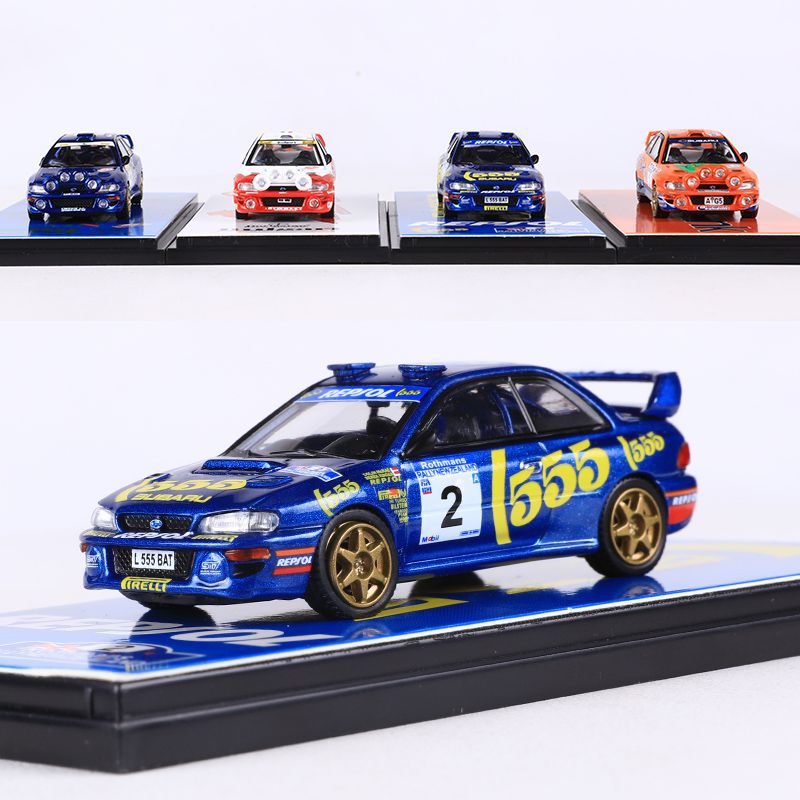 Fineworks 1:64 Subaru WRC Rally Car Diecast Model MODCOLS