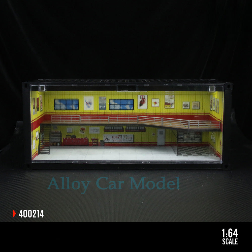 MoreArt Container Repair Shop Light Up Scene Model MODCOLS