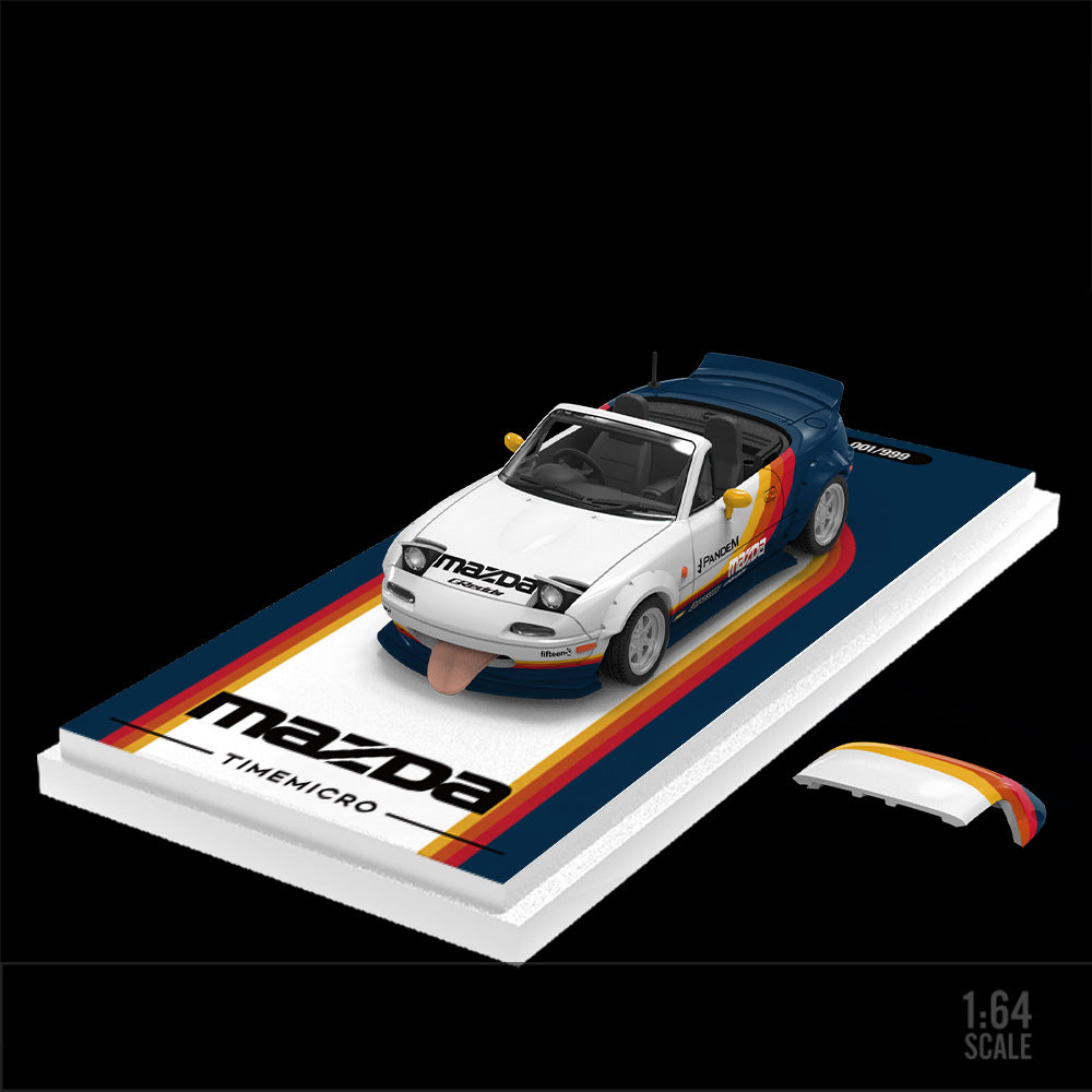 TimeMicro 1:64 Mazda MX 5 Red Bull & Livery Die Cast Model MODCOLS