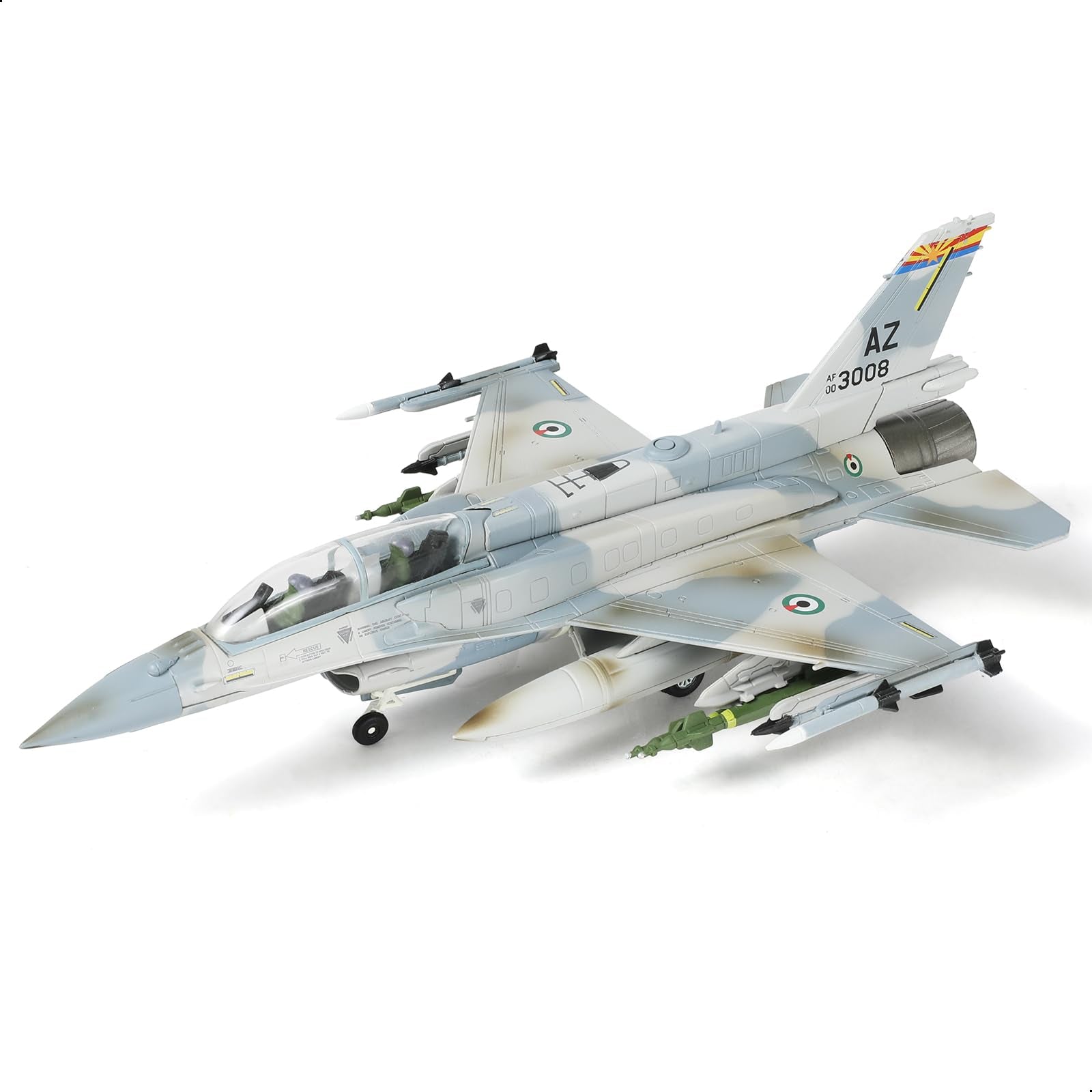 1/72 F-16F Block 60 UAE Fighter Jet Model – Diecast Alloy Aircraft