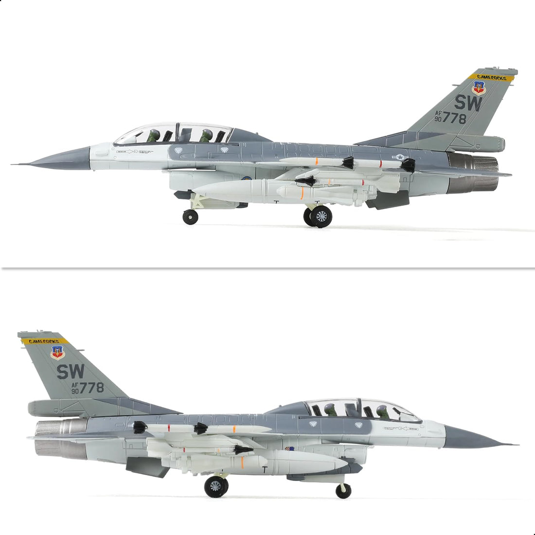 1/72 F-16D Block 42 MiG Killer Fighter Jet Model – Diecast Alloy Aircraft