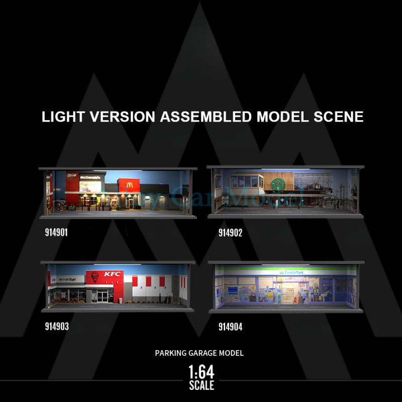 MoreArt 1:64 Simple Series Lighted Assembly Diorama Scene MODCOLS