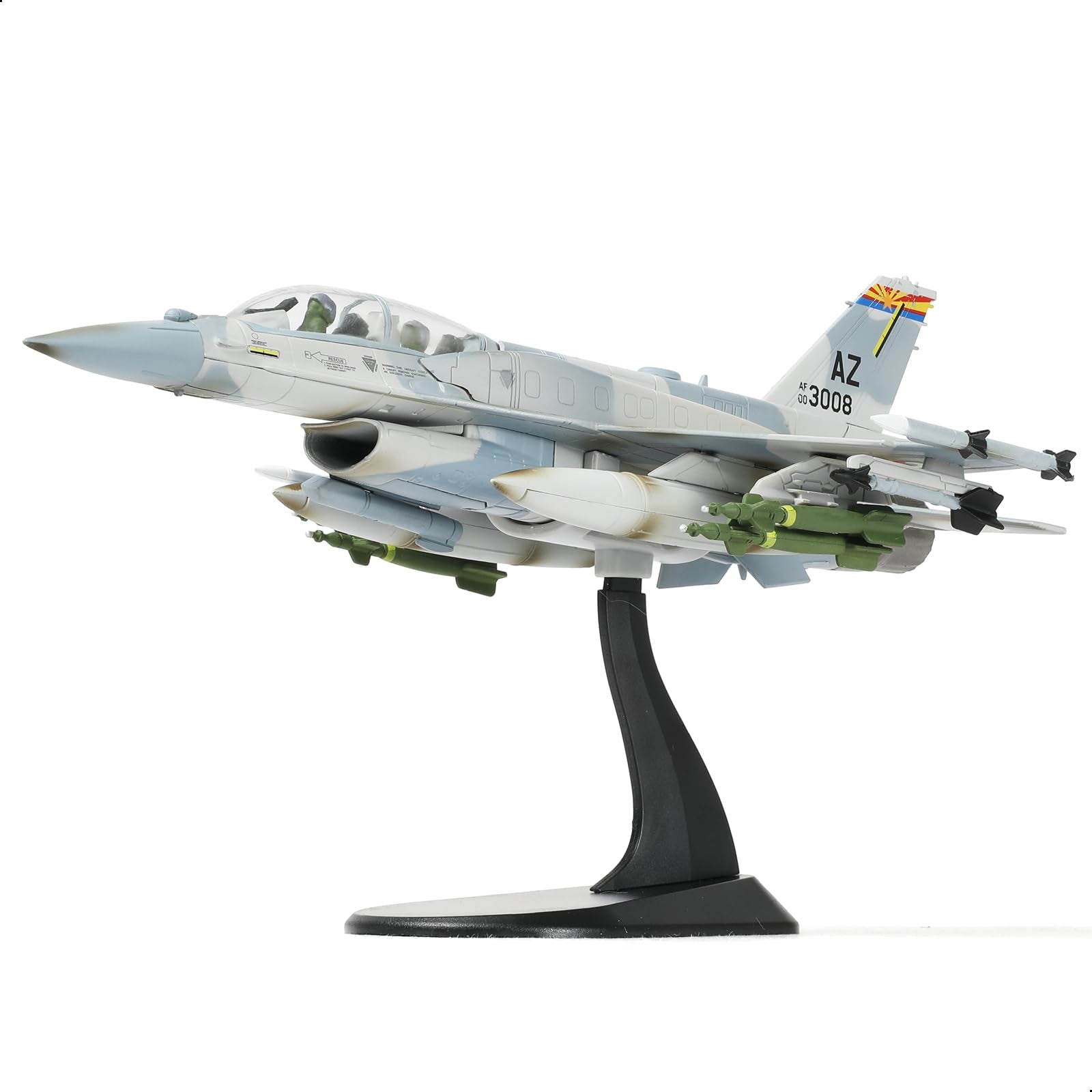 1/72 F-16F Block 60 UAE Fighter Jet Model – Diecast Alloy Aircraft