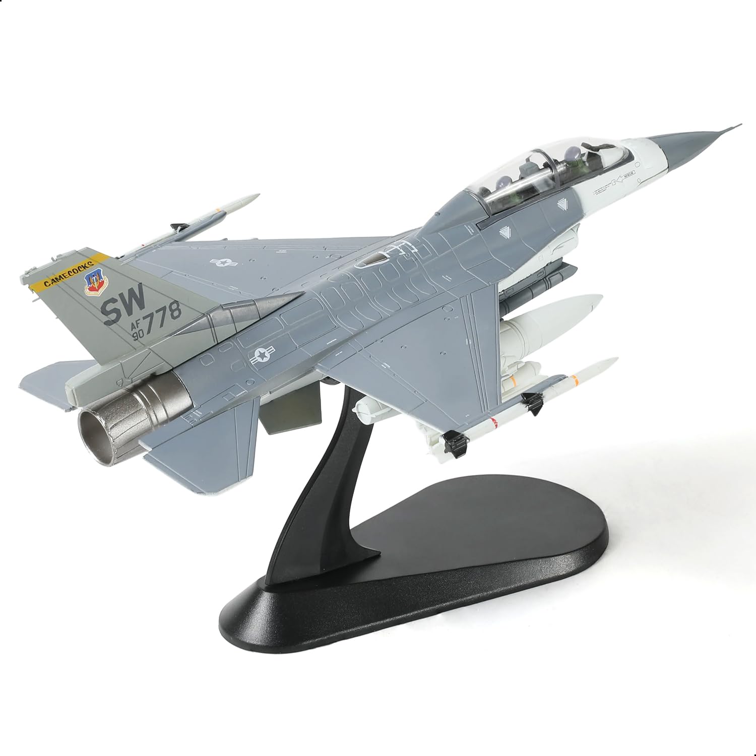 1/72 F-16D Block 42 MiG Killer Fighter Jet Model – Diecast Alloy Aircraft
