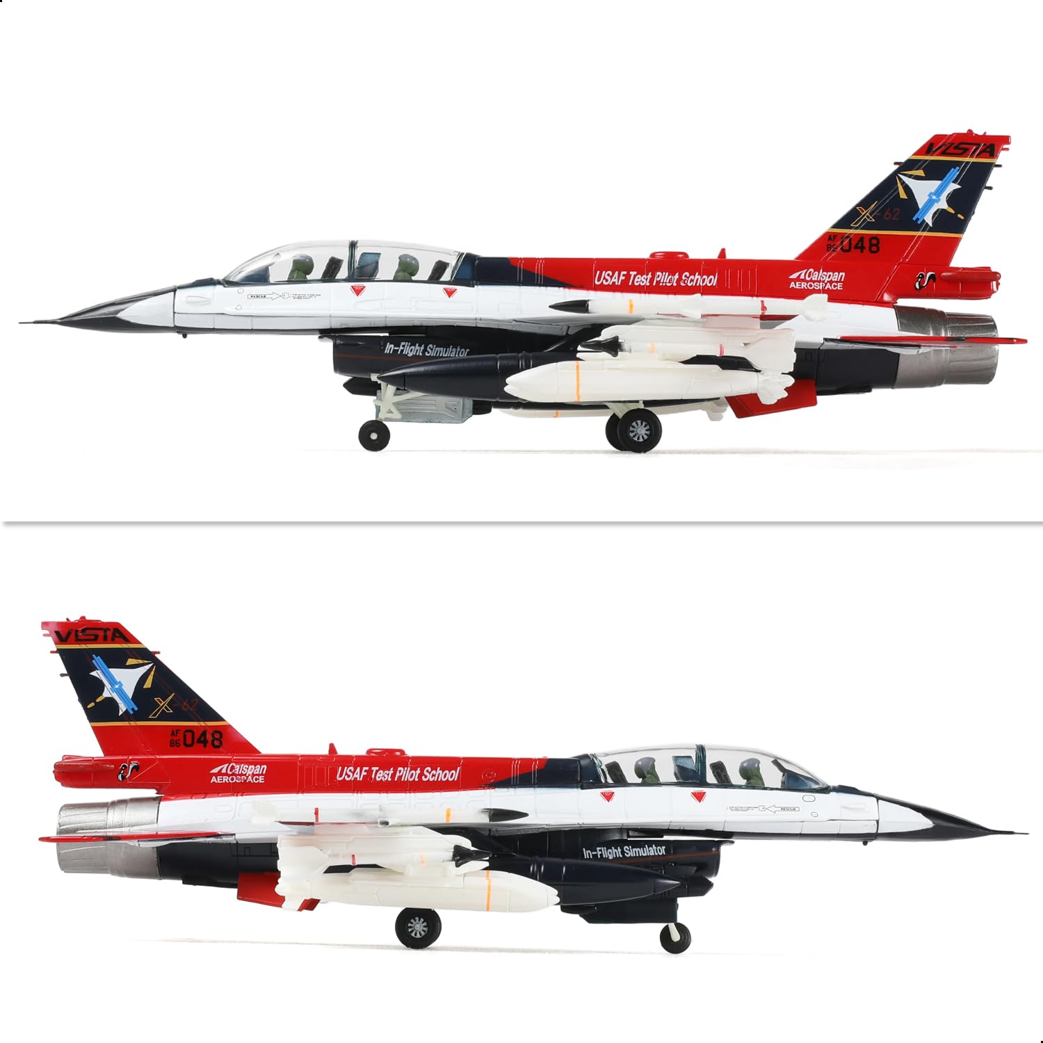 1/72 F-16D X-62 Vista Die-cast Fighter Jet Model – USAF Test Aircraft