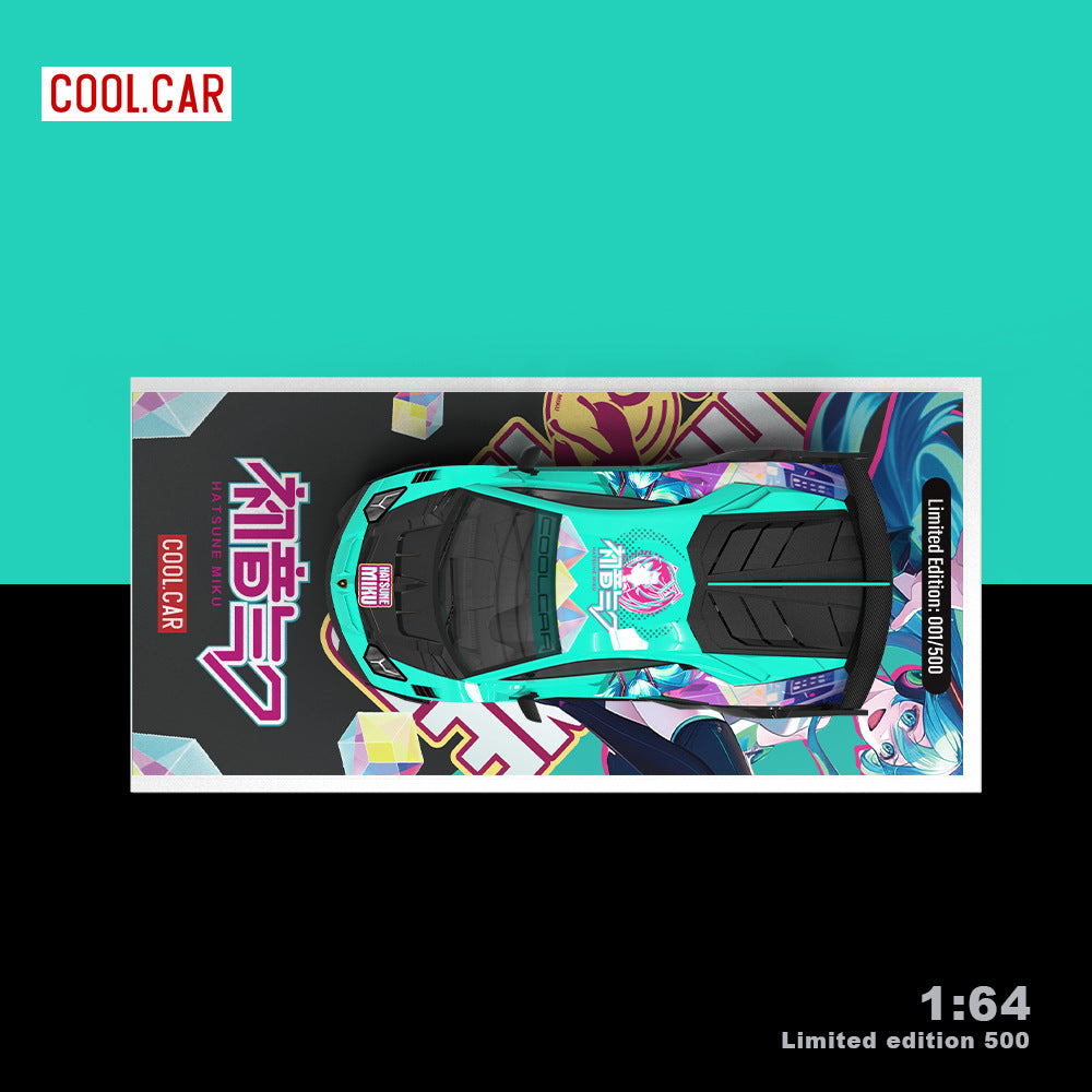 Cool Car 1:64 Lamborghini GTEVO Hatsune Miku Edition Diecast Model MODCOLS