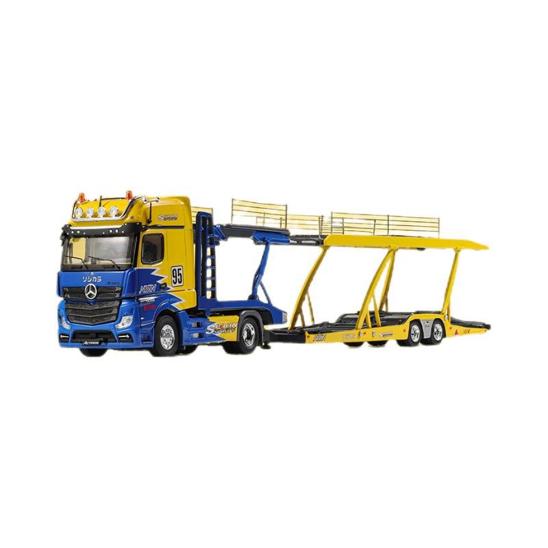 SHADOW PRO 1:64 Mercedes Double Decker Spoon Trailer Truck Diecast Model MODCOLS