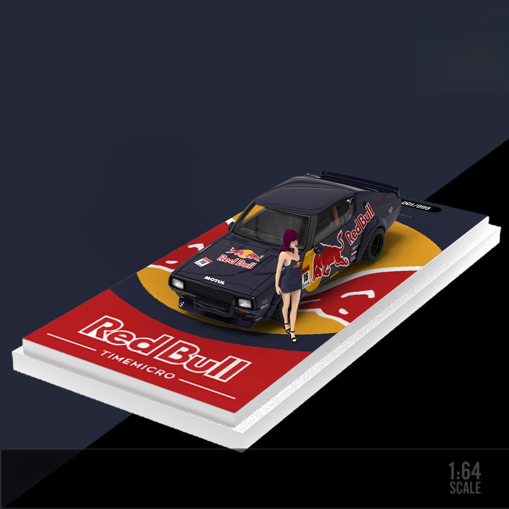 TimeMicro 1:64 KPGC110 Red Bull Livery Diecast Model MODCOLS