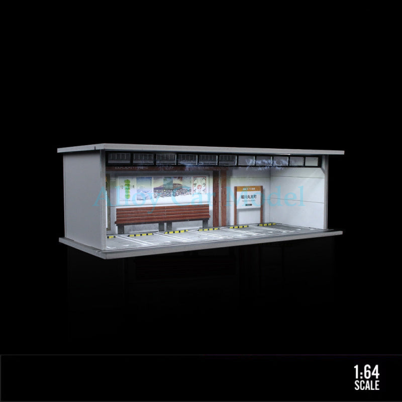MoreArt 1:64 Lighted Parking Lot Assembly Diorama Scene MODCOLS