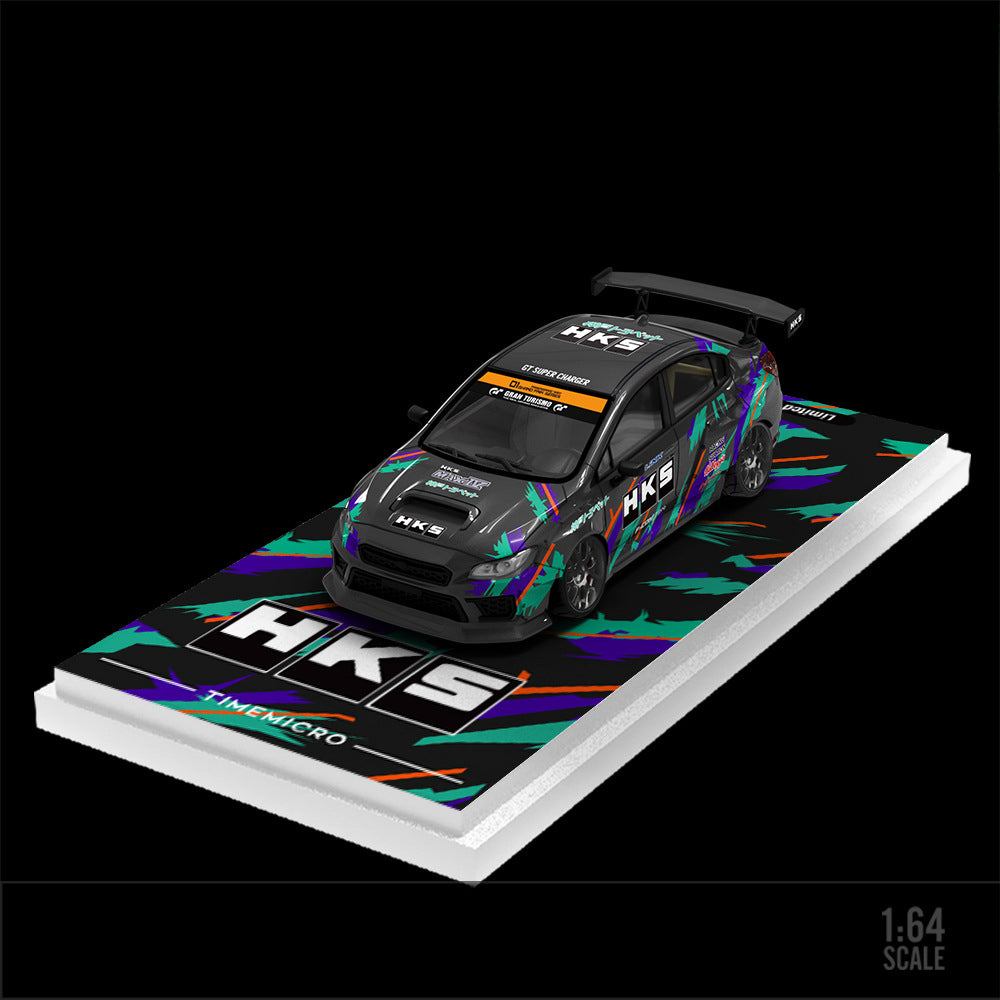 1:64 Subaru WRX STI HKS & Martini Die cast Alloy Car Model MODCOLS