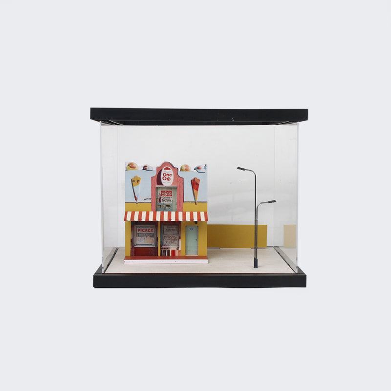 MoreArt 1:64 Street Side Scene Lighted Assembly Series 04 Diorama Model MODCOLS