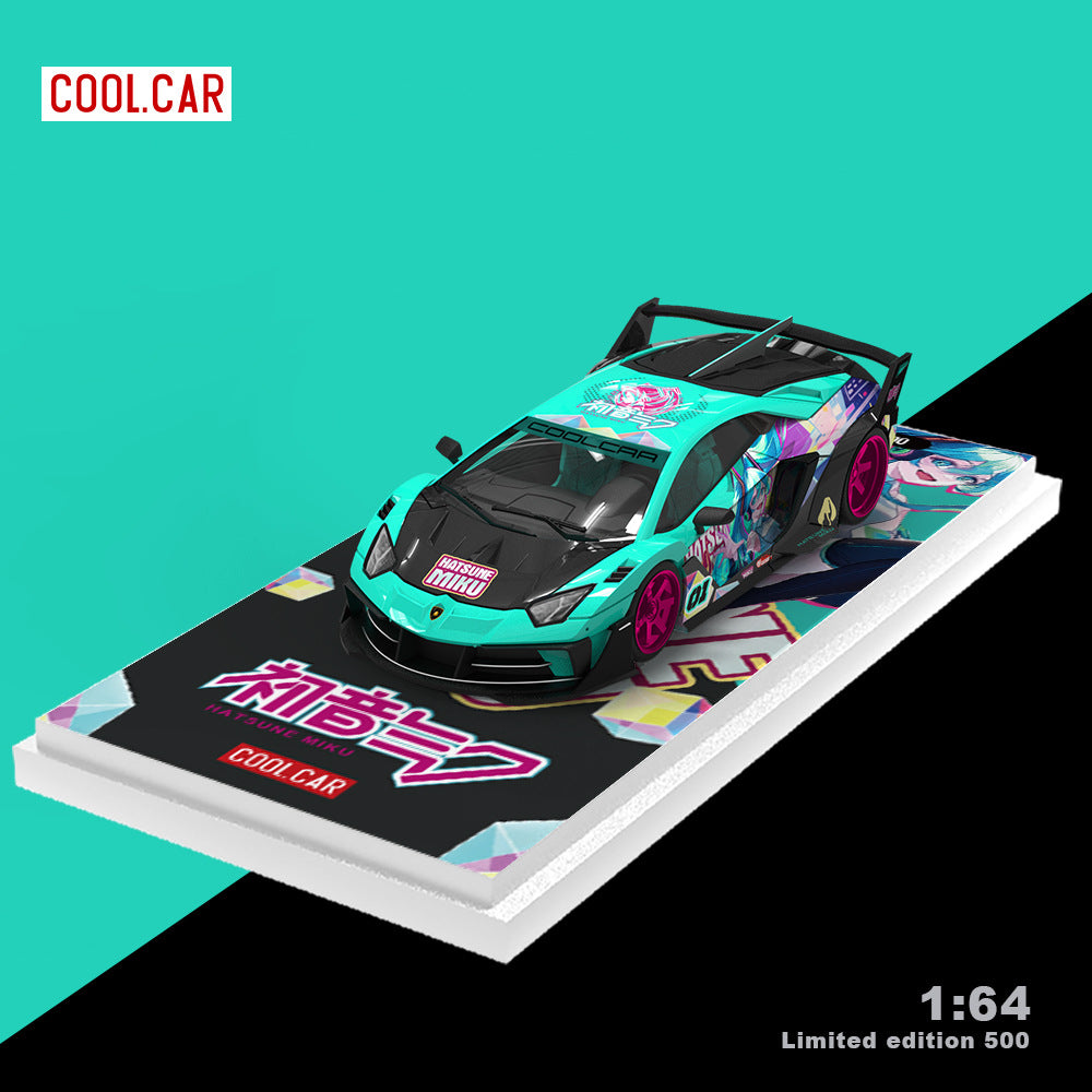 Cool Car 1:64 Lamborghini GTEVO Hatsune Miku Edition Diecast Model MODCOLS