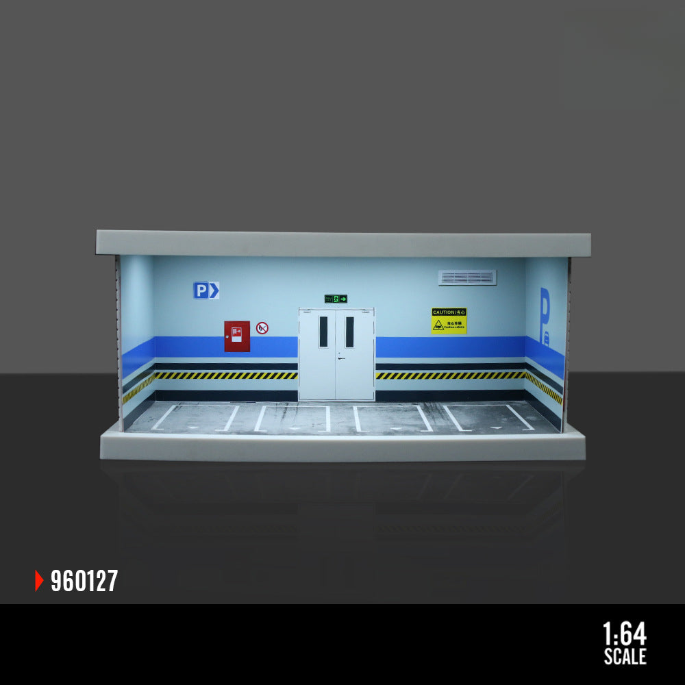 MoreArt 1:64 Underground Parking Garage Light Up Diorama MODCOLS