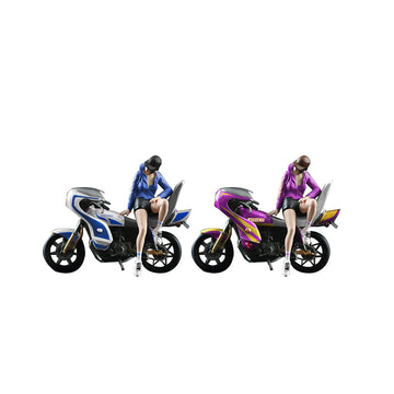 MoreArt 1:64 Bōsōzoku Motorcycle Figurine Resin Set