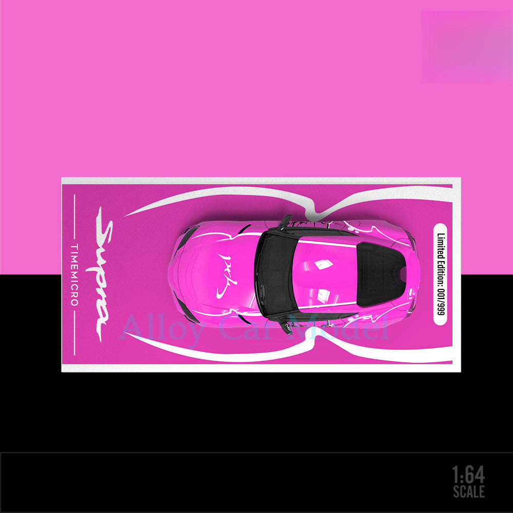 TimeMicro 1:64 Toyota A90 Pink Girl Die Cast Model Car MODCOLS