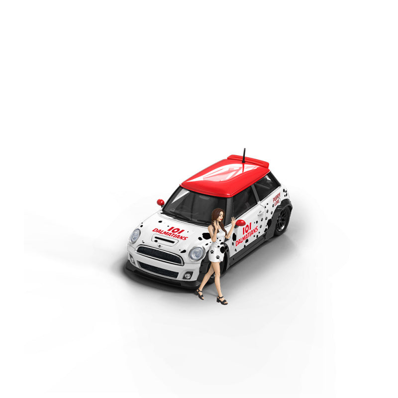 TM & Influencer Collab 1:64 BMW MINI Dalmatian Edition Die Cast Model MODCOLS