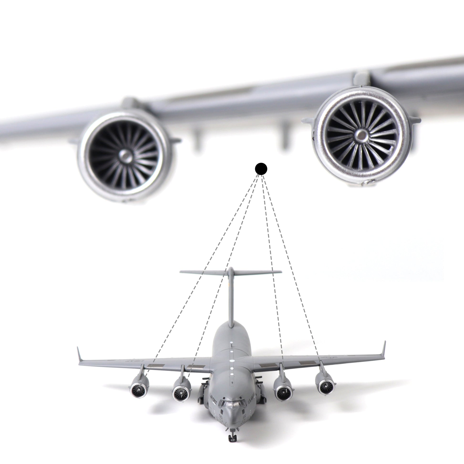 1/200 C-17 Globemaster III Diecast Model – USAF Alloy Transport Aircraft