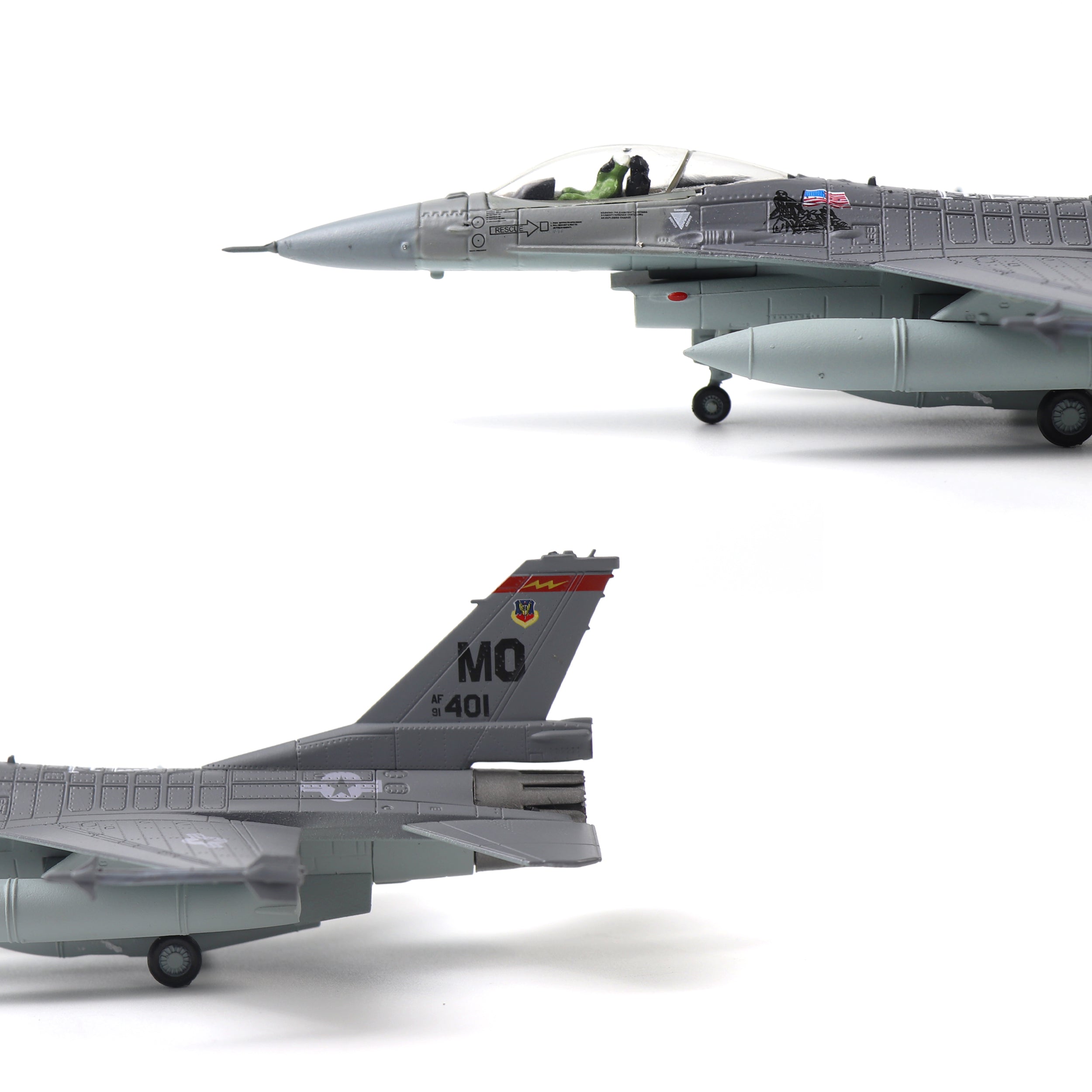 1/100 F-16C Fighting Falcon Diecast Fighter Jet Model – Military Aircraft