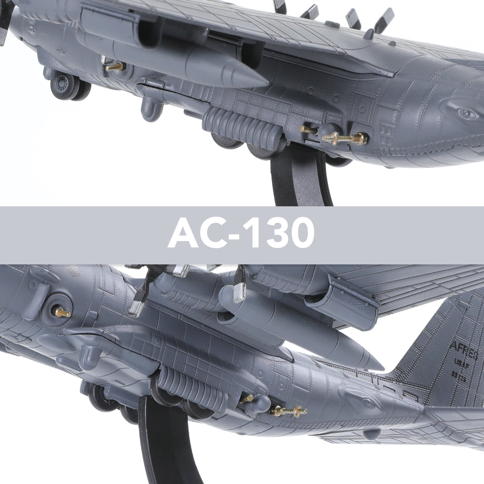 1/200 AC-130 Gunship Die-cast Aircraft Model with Stand