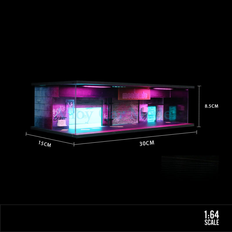 MoreArt 1:64 Cyberpunk Series 01 Lighted Diorama Scene MODCOLS