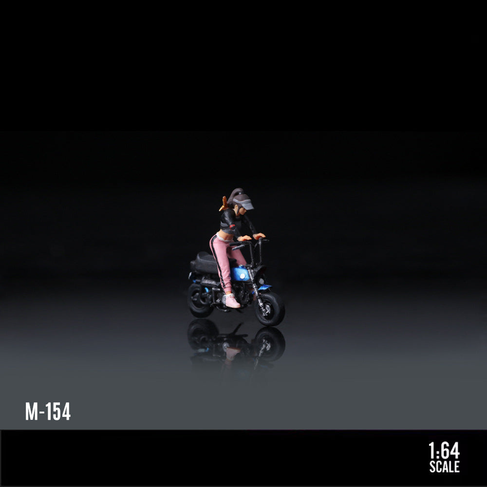 MoreArt 1:64 Market Heroine Motorcycle Girl Resin Figure Set MODCOLS