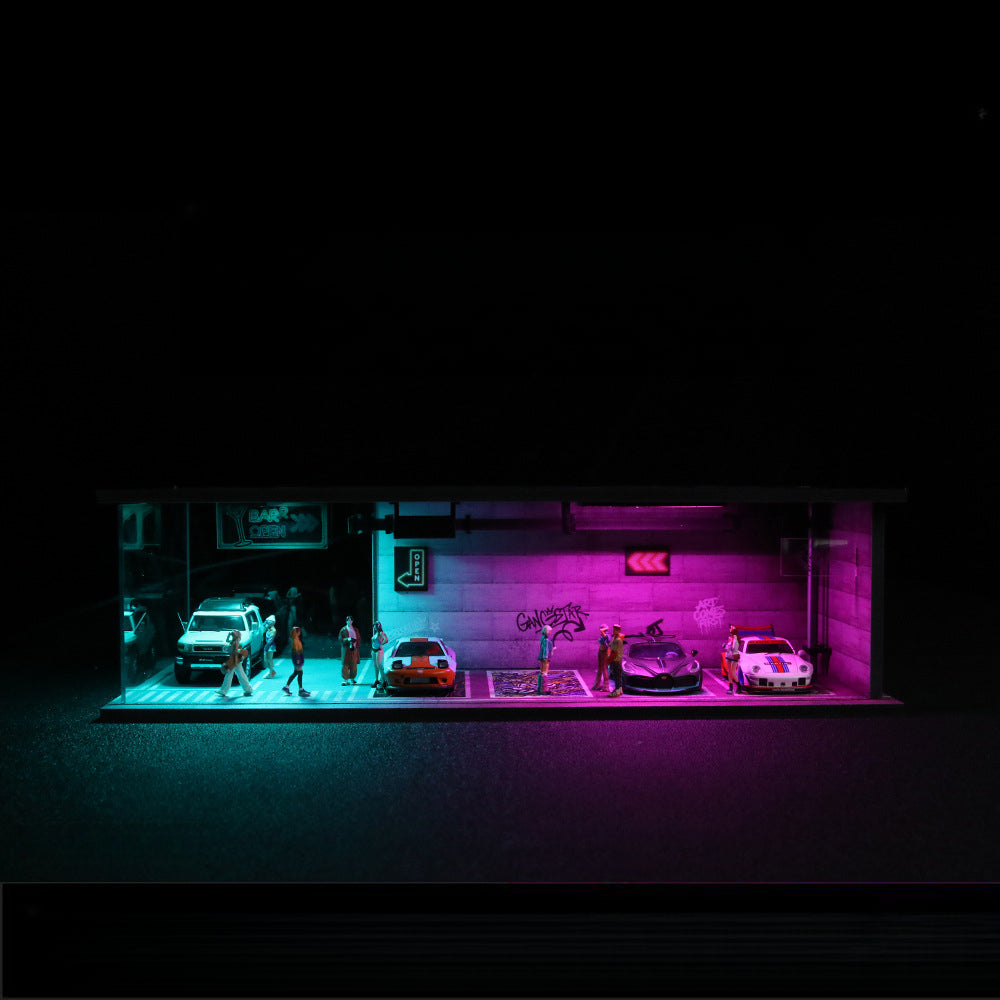 MoreArt 1:64 Cyberpunk Series Light-Up Diorama