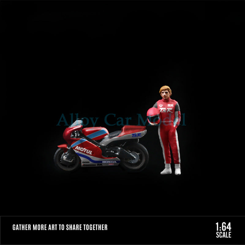 MoreArt 1:64 Honda Racing Motorcycle Figurine Set MODCOLS