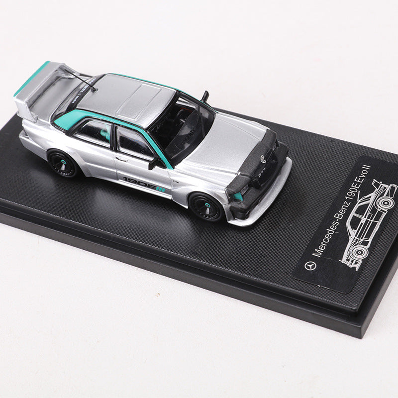 RM Rhino 1:64 Mercedes Benz 190E EVO II Widebody Custom Diecast Model MODCOLS
