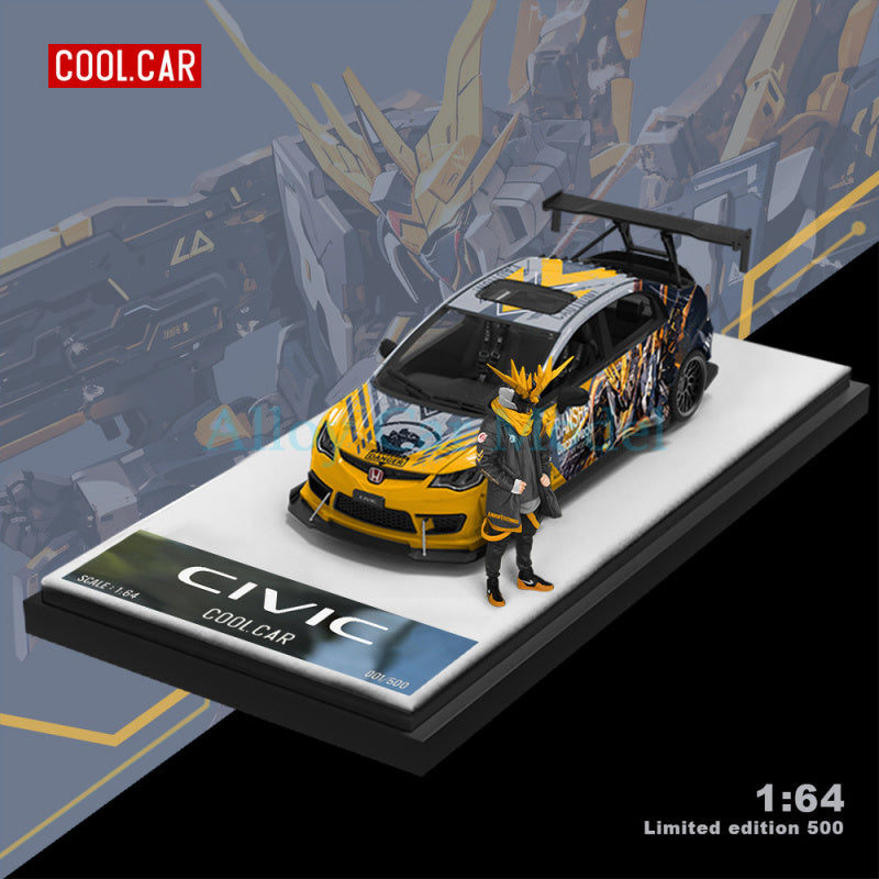 Cool Car 1:64 Honda Civic Custom Mecha Series Diecast Model MODCOLS