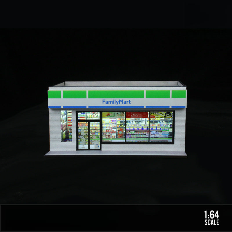 MoreArt 1:64 7 ELEVEN 711 Lawson Convenience Store Scene Model MODCOLS