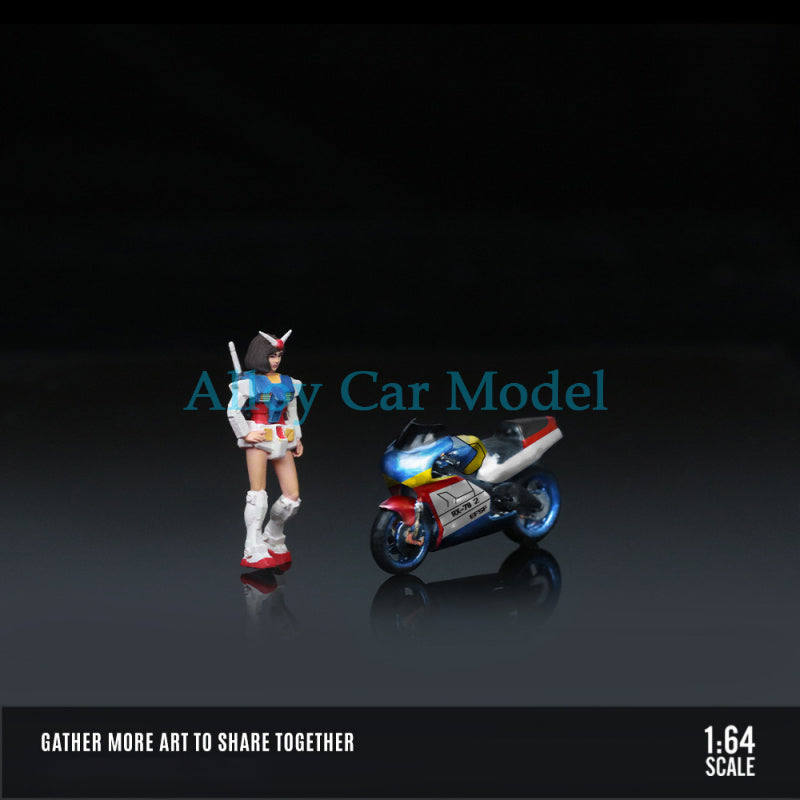 MoreArt 1:64 Honda Mecha Girl Motorcycle Figure MODCOLS
