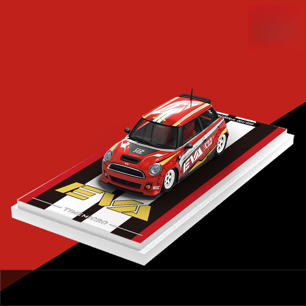TIMEMICRO 1:64 MINI Cooper EVA Unit 01 & Unit 02 Diecast Model MODCOLS