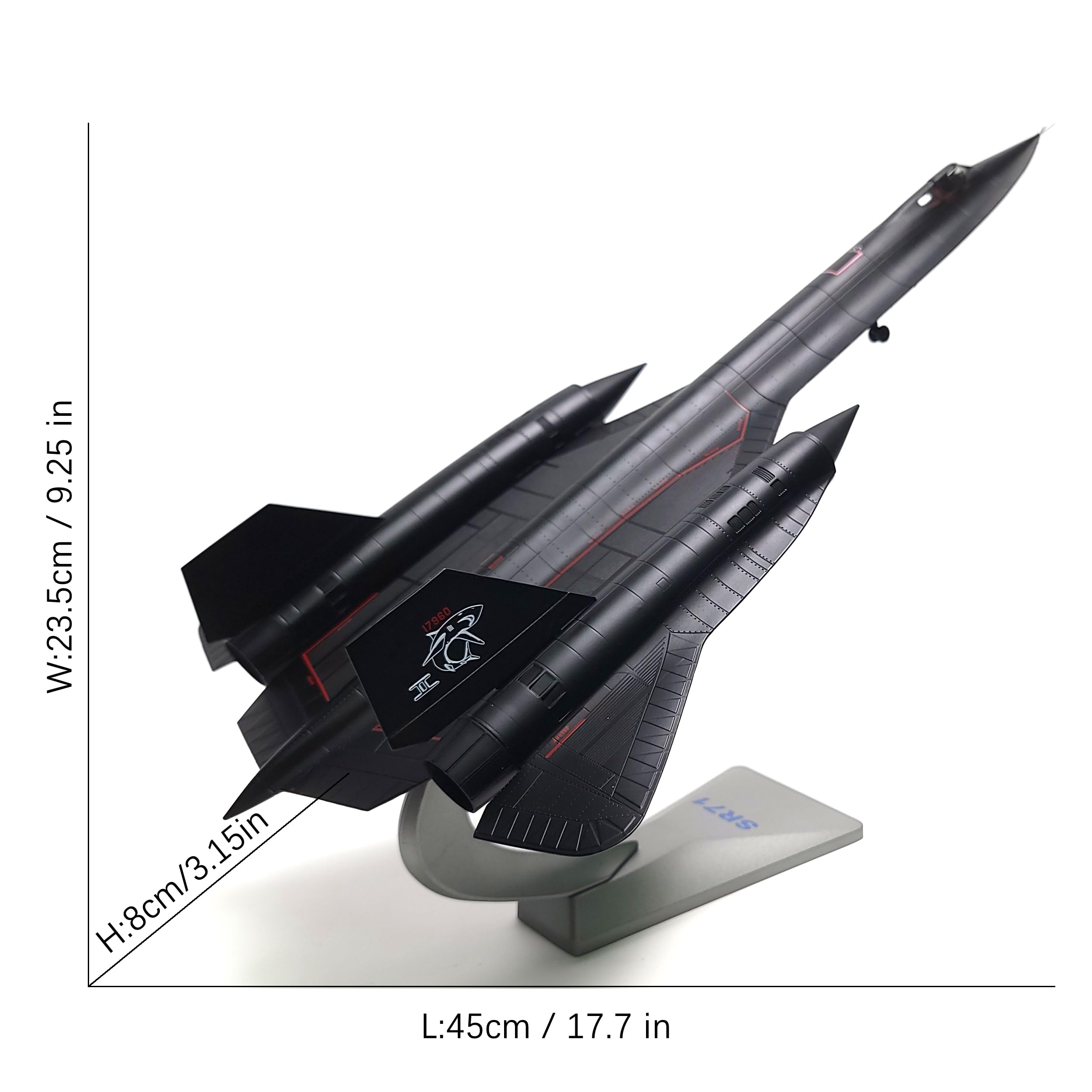 1/72 SR-71A Blackbird Die-cast Aircraft Model – Military Jet Collectible