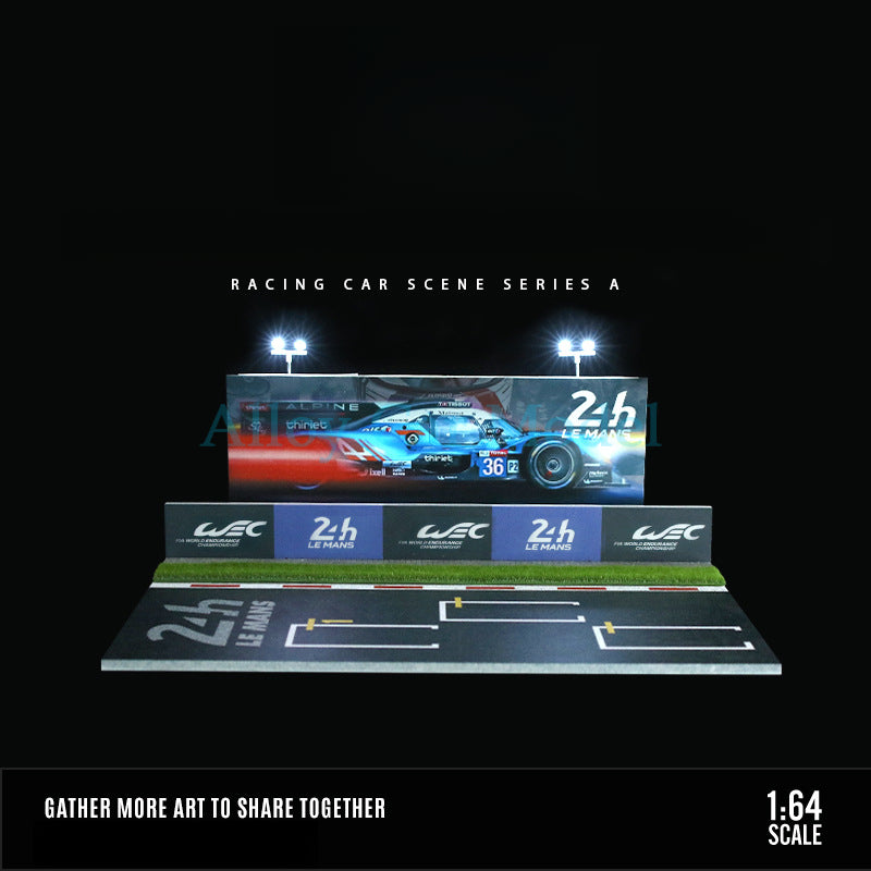 MoreArt 1:64 Le Mans Lighted Racing Diorama – Modular Garage Display MODCOLS