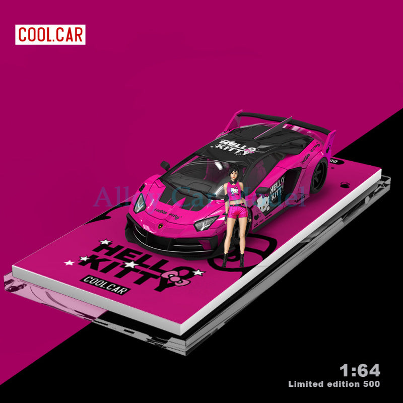 CoolCar 1:64 Lamborghini Kitty Pink Series Diecast Model MODCOLS
