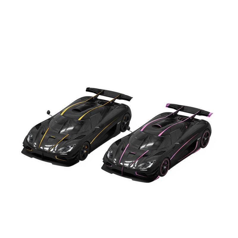 TT 1:64 Koenigsegg One:1 Carbon Pink Resin Diecast Model MODCOLS
