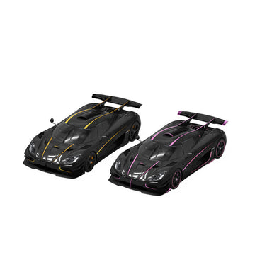 TT 1:64 Koenigsegg One:1 Carbon Pink Resin Diecast Model MODCOLS