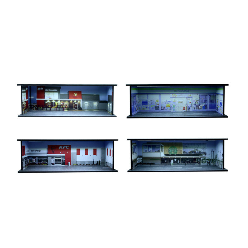 MoreArt 1:64 Simple Series Lighted Assembly Diorama Scene MODCOLS